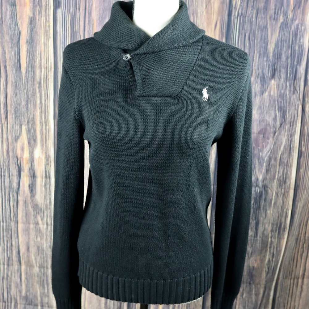 Polo Ralph Lauren Sport black knitted sweater